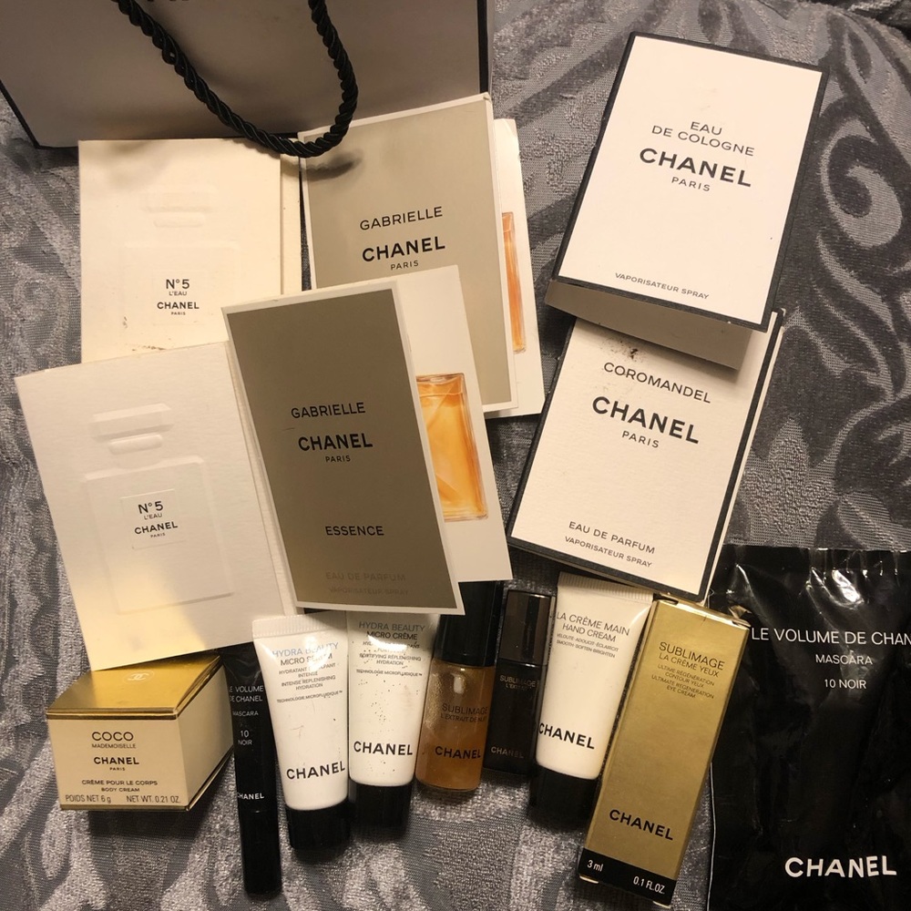 💯authentic Chanel products,Gabrielle,#5 Sycome,many more,new perfumes,SUBLIMES